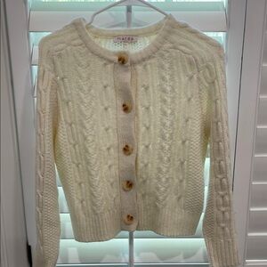 MAREA Cream Cable Knit Sweater